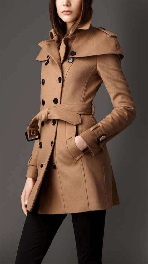 burberry wool coat brown|Burberry wool coat outlet.